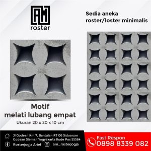 am roster jogja_motif melati lubang empat