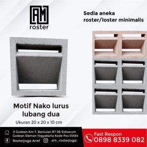 am roster jogja_motif nako lurus lubang dua