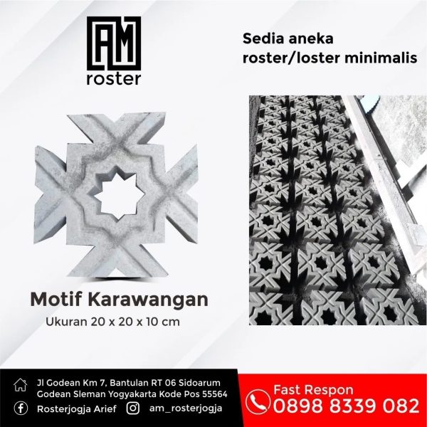 roster motif karawangan