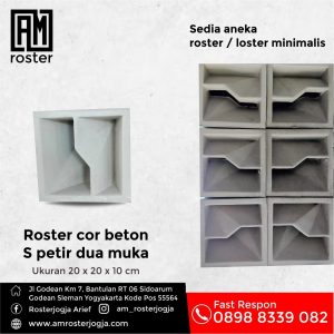 Roster Cor Beton S Petir Dua Muka