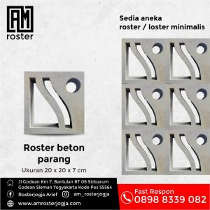 Roster Beton Parang