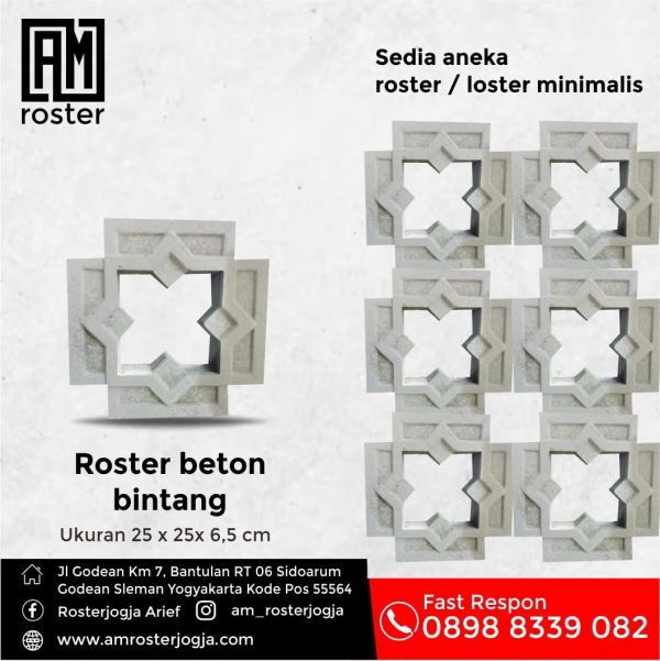 Roster Beton Bintang