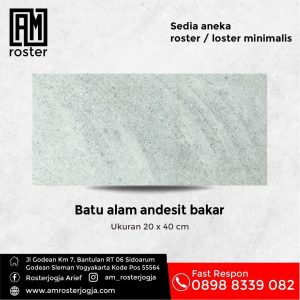 Batu Alam Andesit Bakar